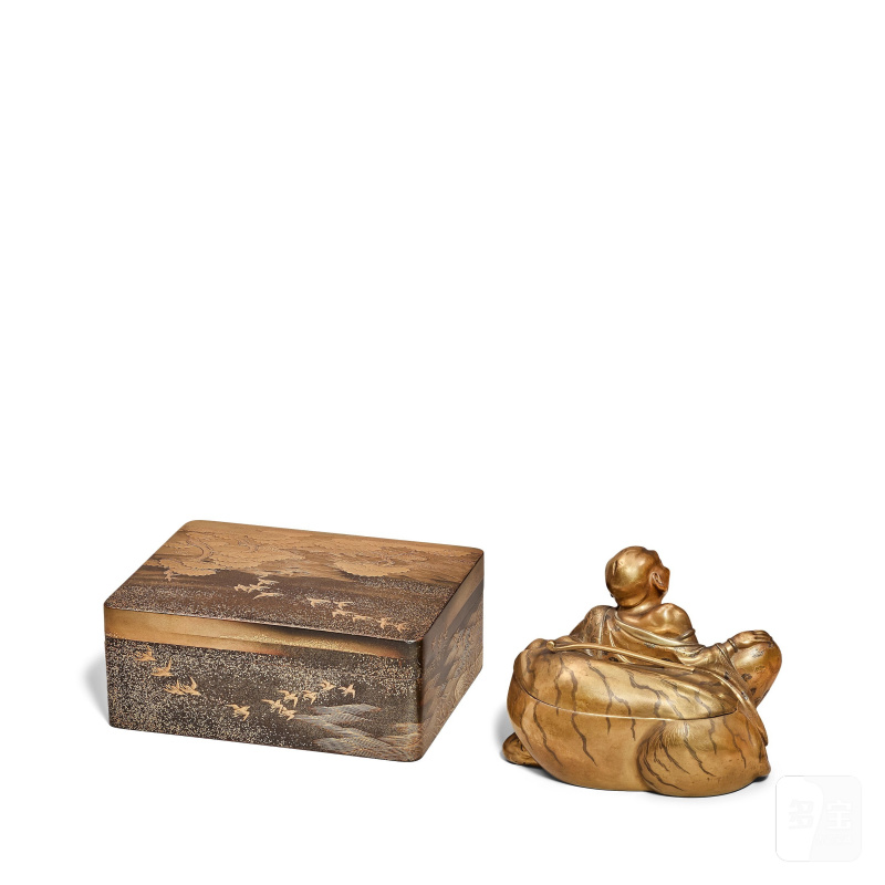 江戶/明治時代 漆金盒三件 | THREE LACQUER BOXES - 图3